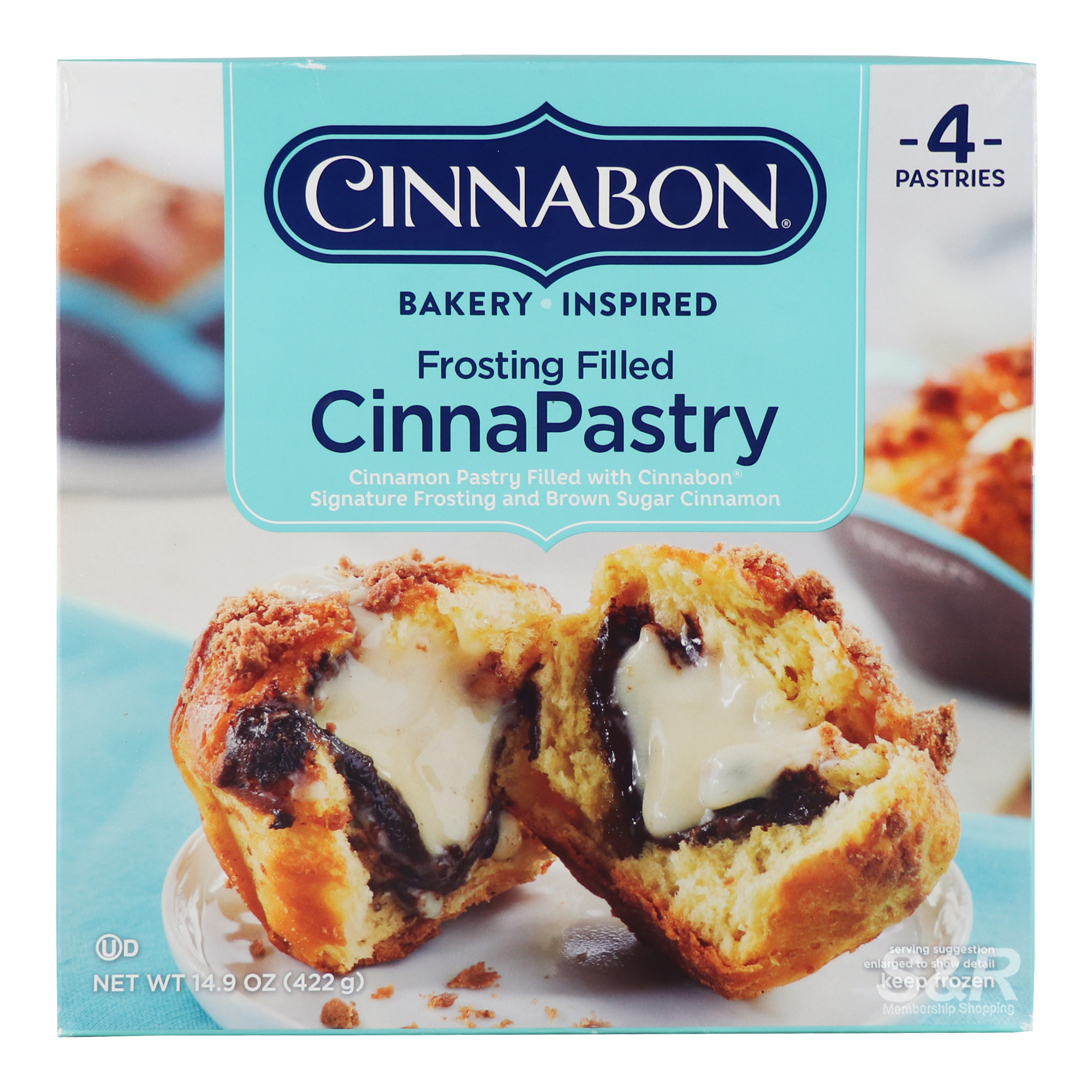 Cinnabon Frosting Filled Cinnapastry 4pcs Cinnabon Frosting Filled Cinnapastry 4pcs